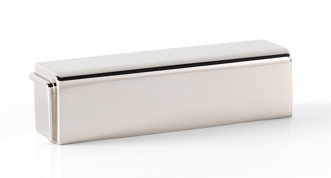 Alno A986-3-PN: 3" cc Cube Cup Cabinet Pull - Polished Nickel