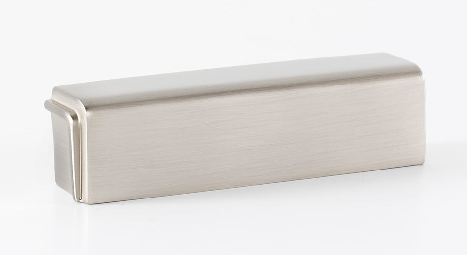 Alno A986-3-SN: 3" cc Cube Cup Cabinet Pull - Satin Nickel