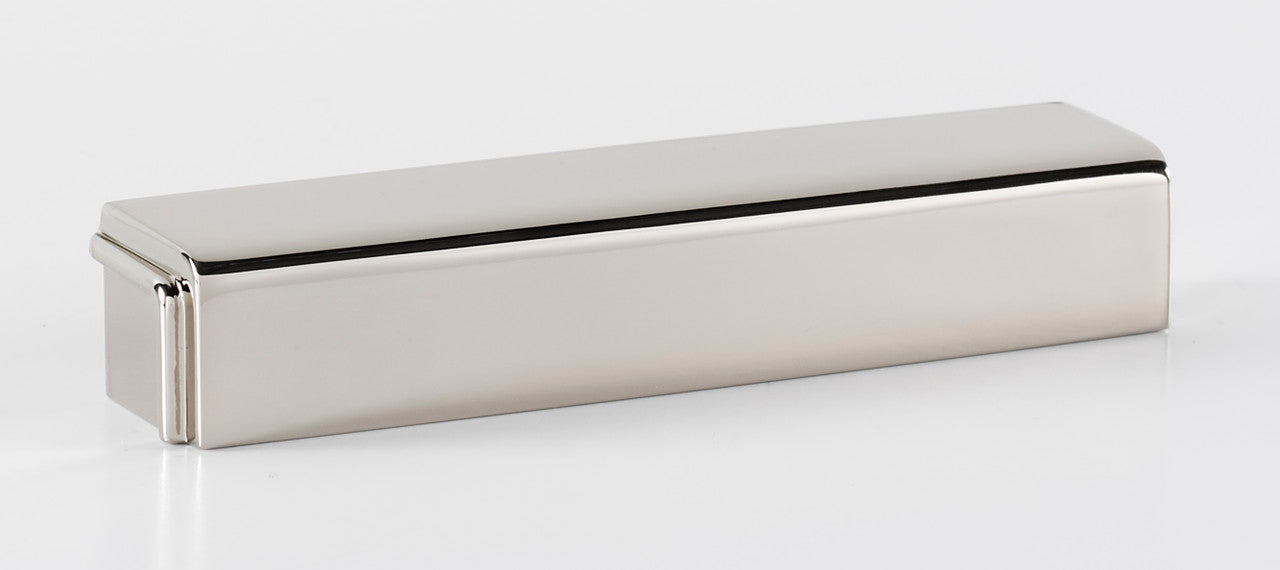 Alno A986-4-PN: 4" cc Cube Cup Cabinet Pull - Polished Nickel