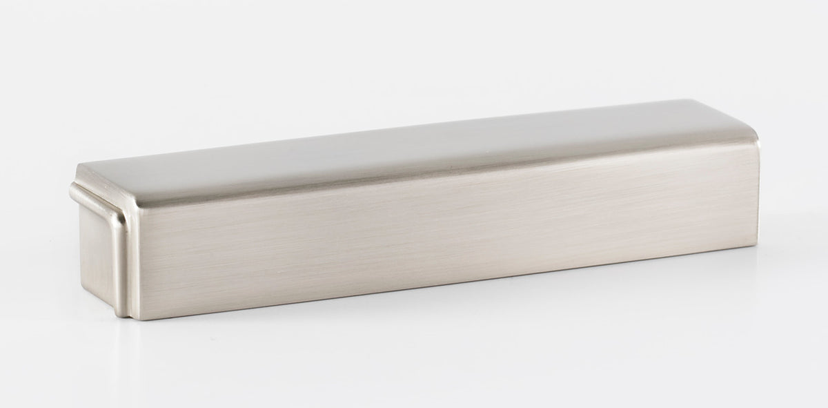 Alno A986-4-SN: 4" cc Cube Cup Cabinet Pull - Satin Nickel