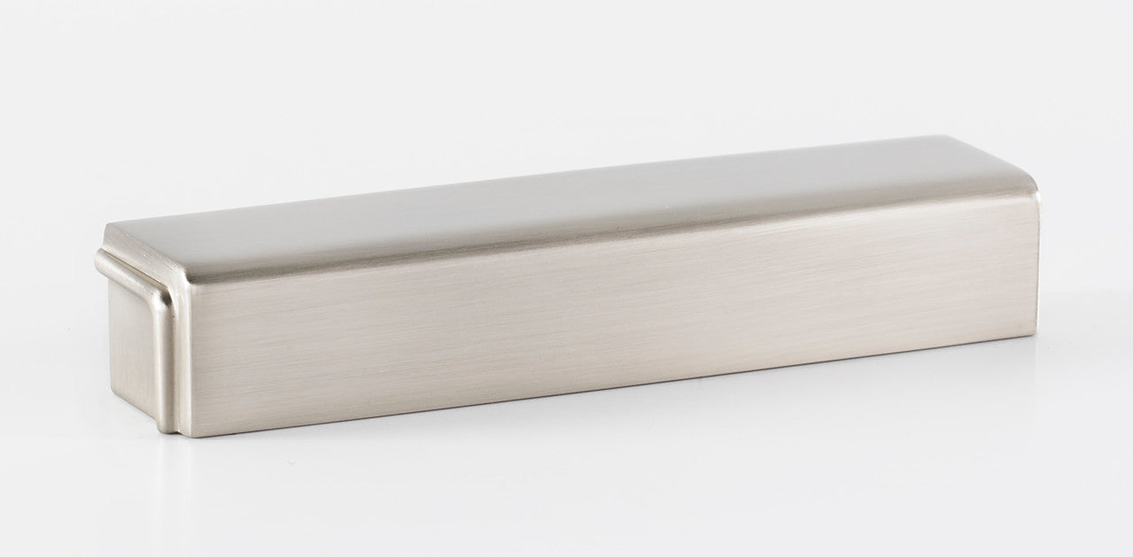 Alno A986-4-SN: 4" cc Cube Cup Cabinet Pull - Satin Nickel