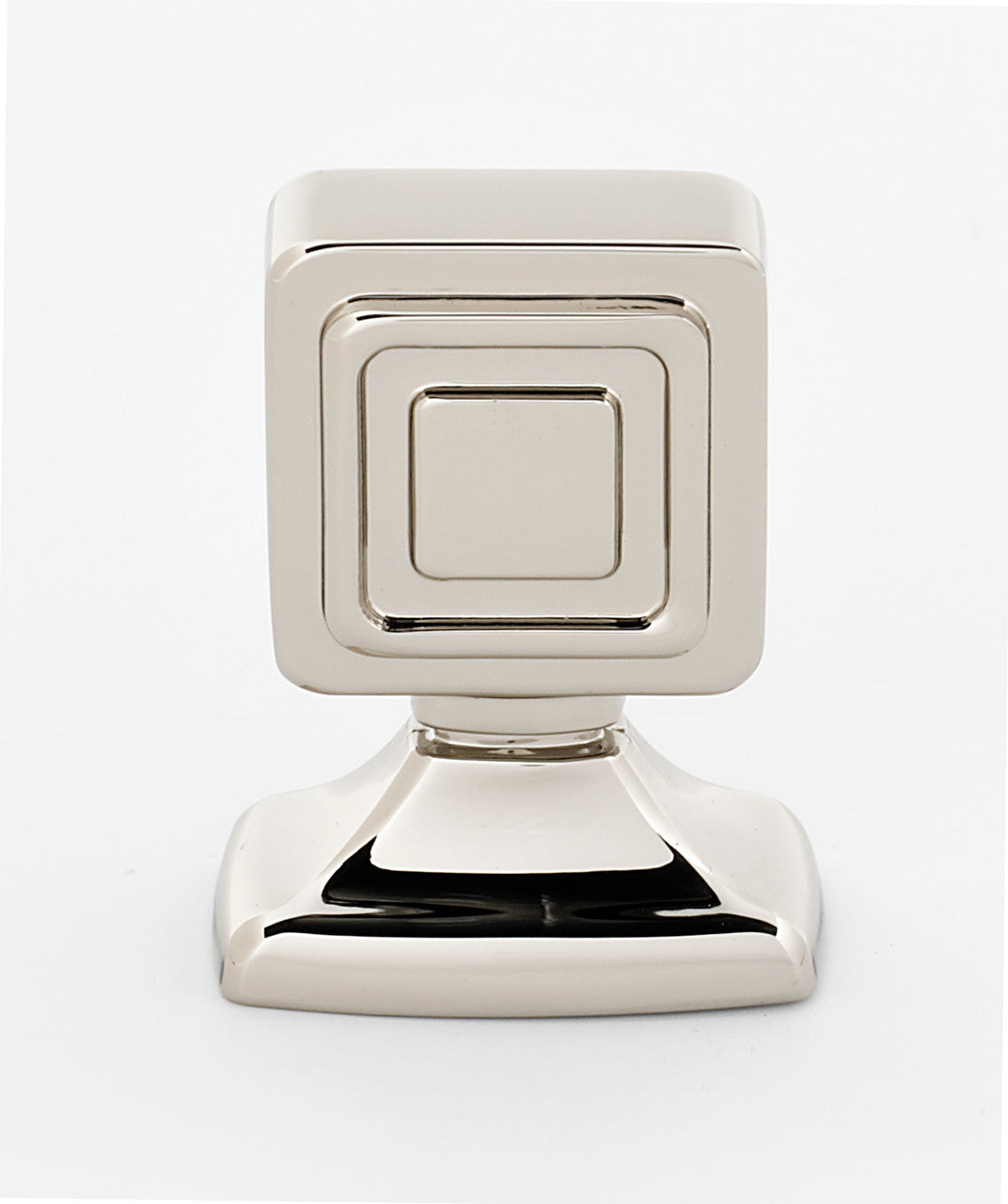 Alno A986-78-PN: 7/8" Cube Cabinet Knob - Polished Nickel