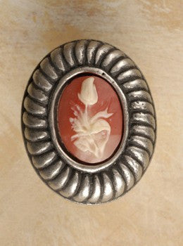 Anne At Home 2005: Charlotte Cabinet Knob - Medium w/Carnelian Insert