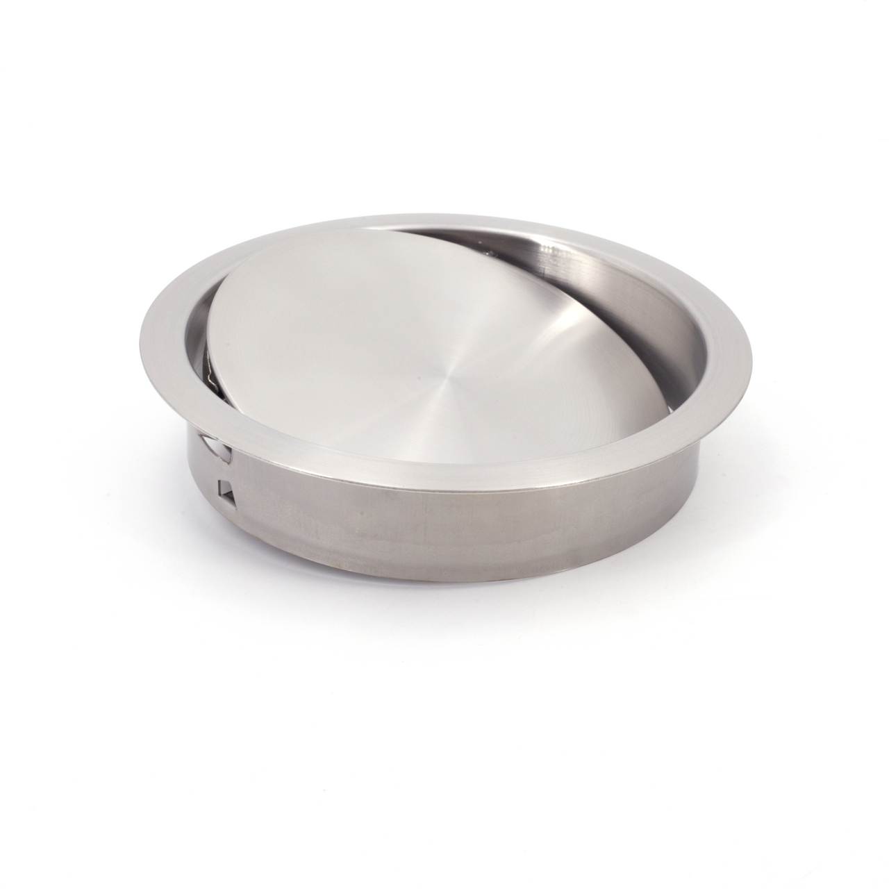 Sugatsune AD-GD015-HL: 170mm Round Multi-Purpose Lid - Satin Stainless Steel