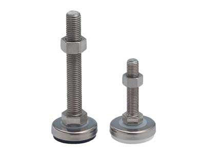 Sugatsune ADWS40-8-60: 70mm Leveling Glide w/Rubber Pad - Stainless Steel