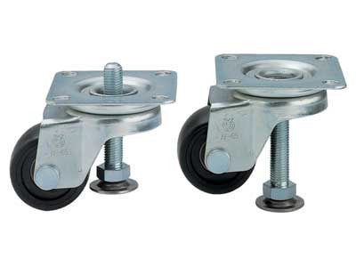 Sugatsune AF-50: 74mm Steel Caster w/Leveling Glide