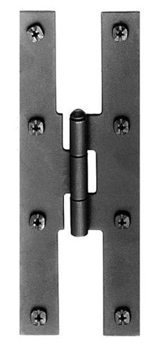 Acorn AH7BQ: 7" H Hinge (pair) - Black Smooth Iron