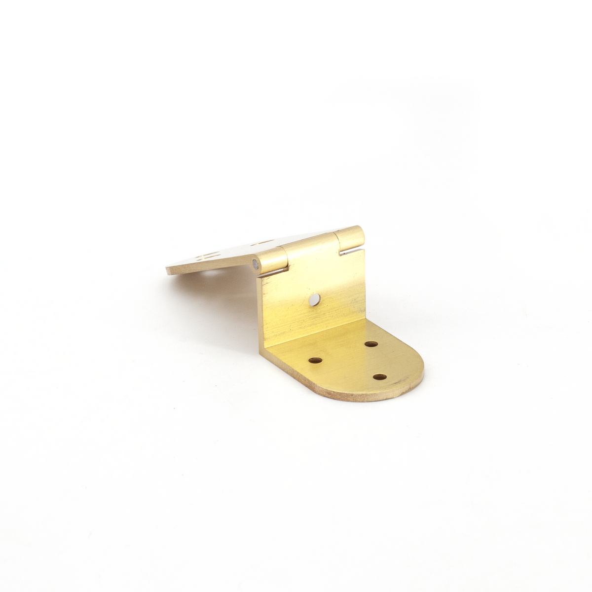 Sugatsune AHA-24/SB: 24.5mm Overlay Door Angle Hinge - Satin Brass