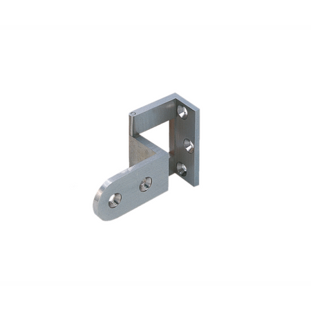 Sugatsune AHS-20-SN: 19.2mm Overlay Door Slotted Angle Hinge - Satin Nickel