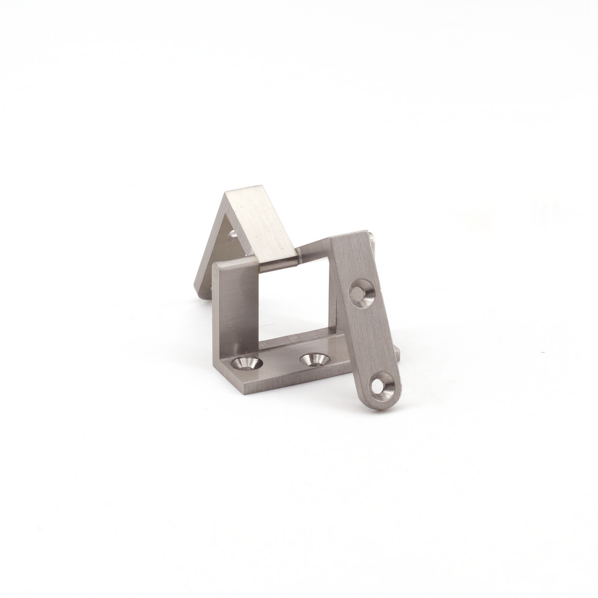 Sugatsune AHW-20-SN: 26.5mm Overlay Door Offset Angle Hinge - Satin Nickel