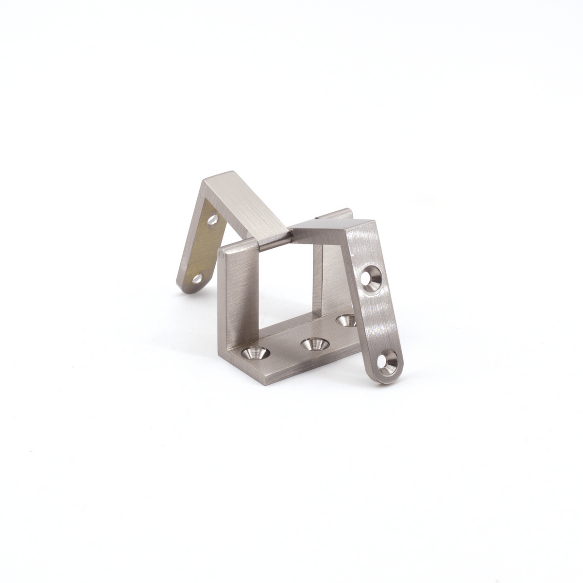 Sugatsune AHW-24-SN: 30.5mm Overlay Door Offset Angle Hinge - Satin Nickel