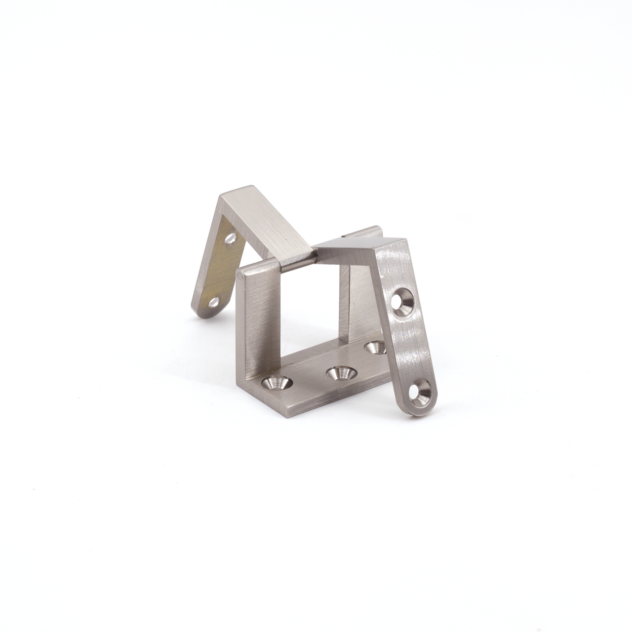 Sugatsune AHW-24-SN: 30.5mm Overlay Door Offset Angle Hinge - Satin Nickel