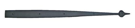 Acorn AIGBP: 31" Spear Dummy Strap Hinge - Black Smooth Iron
