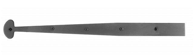 Acorn AIMBP: 21-1/4" Bean Dummy Strap Hinge - Black Smooth Iron