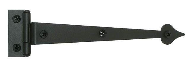Acorn AIVBQ: 6-1/4" Cabinet Strap Hinge with 3/4" Offset (pair) - Iron