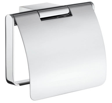 Smedbo AK3414: Air Toilet Roll Holder W/Cover - Polished Chrome