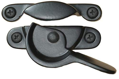 Acorn AK8BP: 2-1/8" Window Sash Lock - Black Smooth Iron