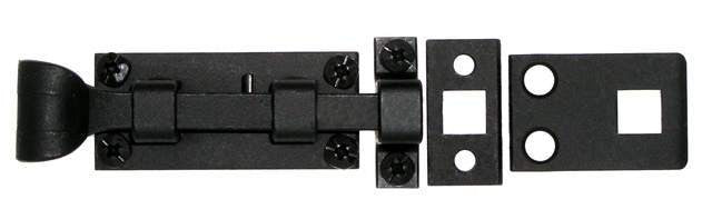 Acorn ALABP: 2-1/4" Square Bolt - Black Smooth Forged Iron