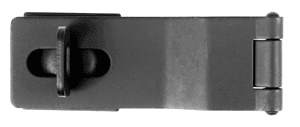 Acorn ALCBP: 4-1/2" Safety Hasp With Swivel - Black Smooth Iron