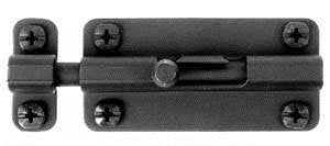 Acorn ALFBP: 4" Slide Barrel Bolt - Black Smooth Iron