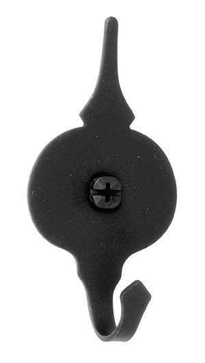 Acorn AM4BP: 3-1/4" Colonial Swordfish Hook - Black Smooth Iron
