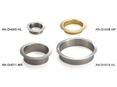 Sugatsune AN-DH011-MR: 136mm Round Multi-Purpose Grommet - Mirror Stainless Steel