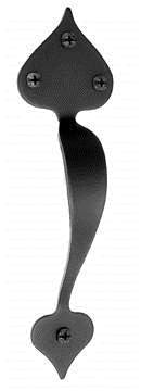 Acorn ANABP: 8-1/2" Heart Door Pull - Black Aluminum
