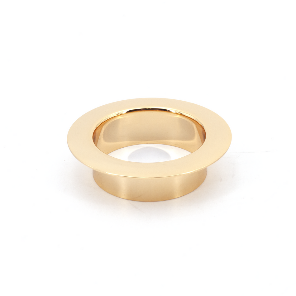 Sugatsune AN-LH005-GP: 82mm Round Multi-Purpose Grommet w/22mm Flange - Gold