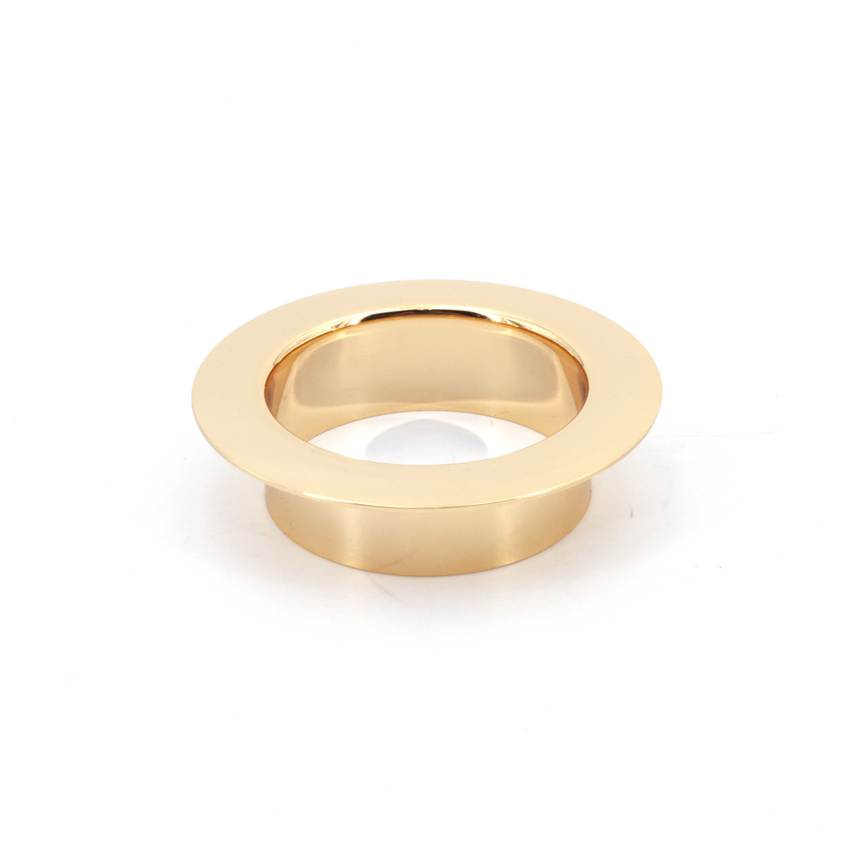 Sugatsune AN-LH005-GP: 82mm Round Multi-Purpose Grommet w/22mm Flange - Gold