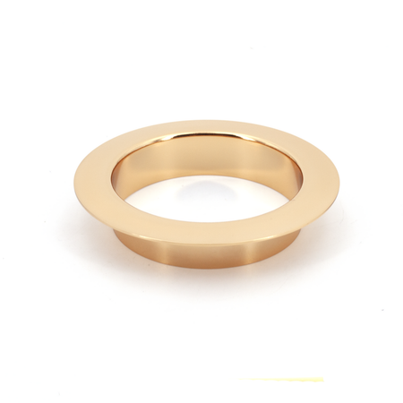 Sugatsune AN-LH008-GP: 112mm Round Multi-Purpose Grommet w/22mm Flange - Gold