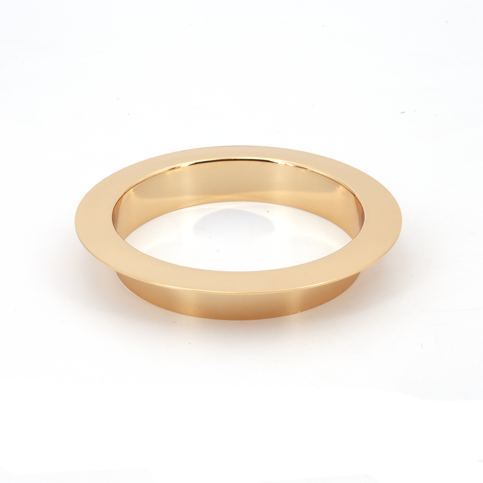 Sugatsune AN-LH011-GP: 136mm Round Multi-Purpose Grommet w/22mm Flange - Gold