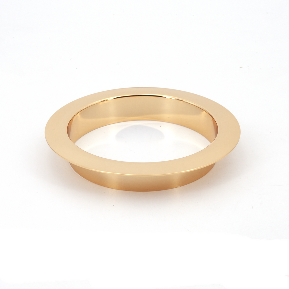 Sugatsune AN-LH011-GP: 136mm Round Multi-Purpose Grommet w/22mm Flange - Gold