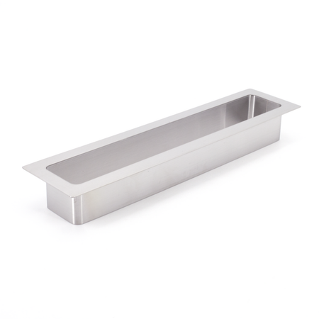 Sugatsune AN-SH026-HL: 283mm Rectangle Multiple-Purpose Grommet - Satin Stainless Steel