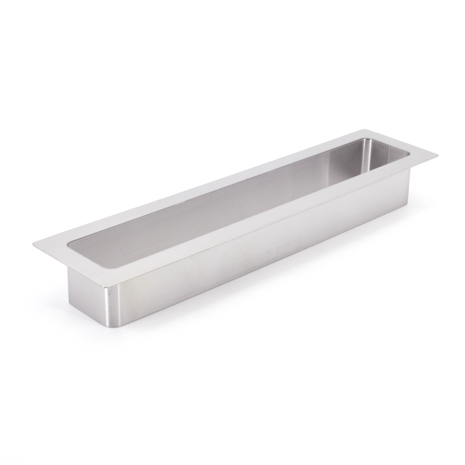 Sugatsune AN-SH026-HL: 283mm Rectangle Multiple-Purpose Grommet - Satin Stainless Steel