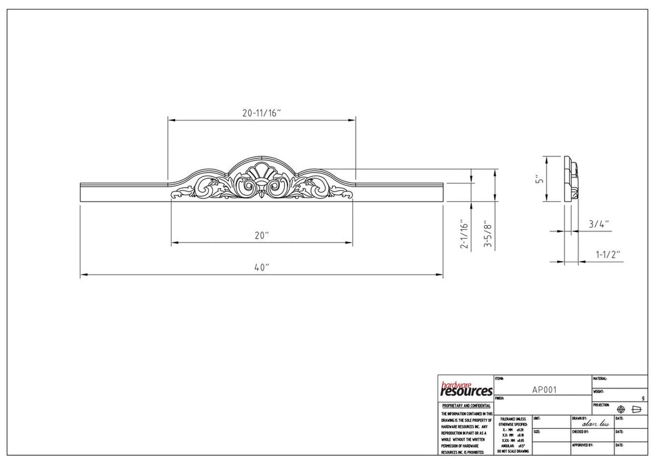 Specification Drawing