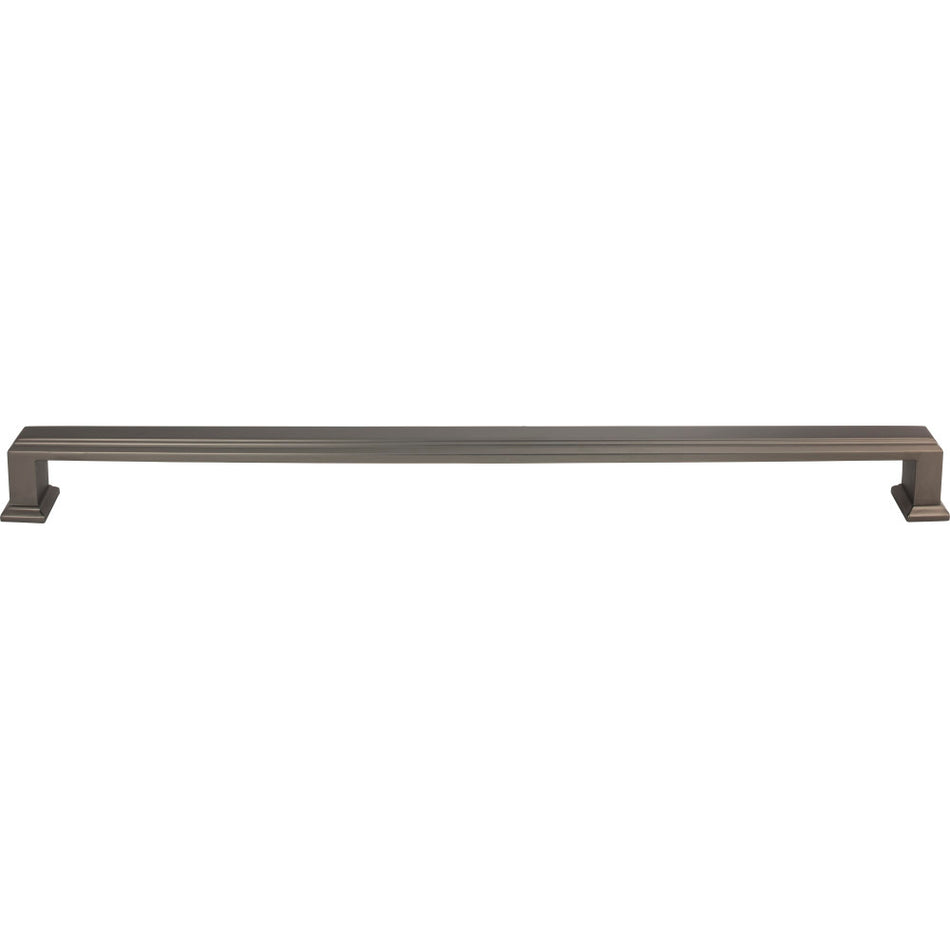 Atlas AP10-SL: 18" cc Sutton Place Appliance Pull - Slate