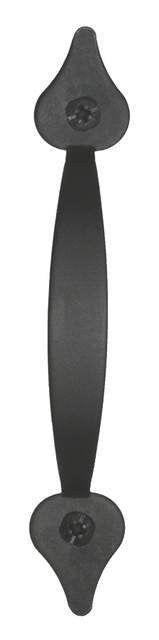 Acorn APBBP: 5" Spear Cabinet Pull - Black Smooth Iron