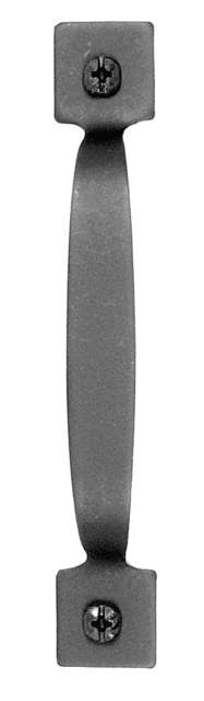 Acorn APCBP: 4-13/16" Square Cabinet Pull - Black Smooth Iron