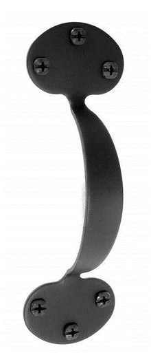 Acorn APFBP: 6-3/4" Bean Door Pull - Black Smooth Iron