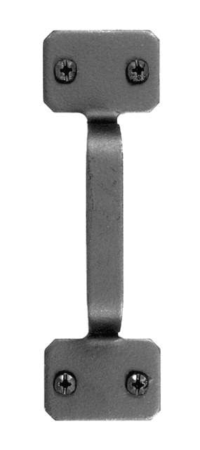 Acorn APGBP: 5" Square Cabinet Pull - Black Smooth Iron