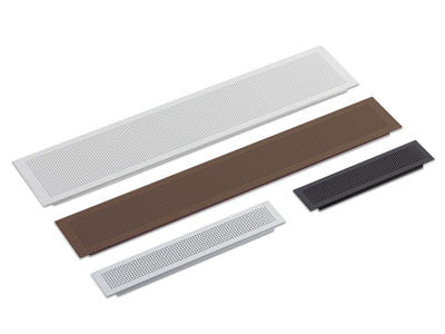 Sugatsune APK-K400AW-SL: 400mm x 80mm Rectangular Ventilator - Silver