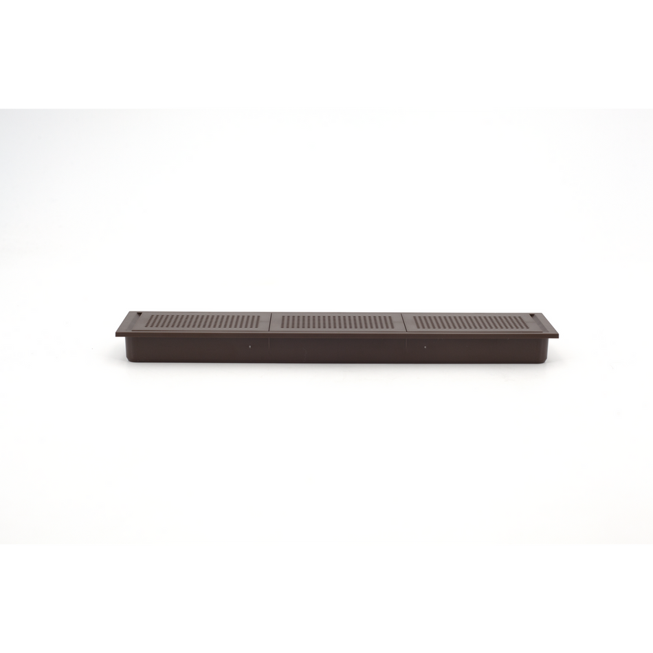 Sugatsune APK-KHA226P-BR: 226mm x 42mm Rectangular Ventilator - Brown