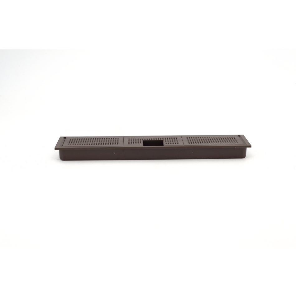 Sugatsune APK-KHW226P-BR: 226mm x 42mm Rectangular Ventilator - Brown