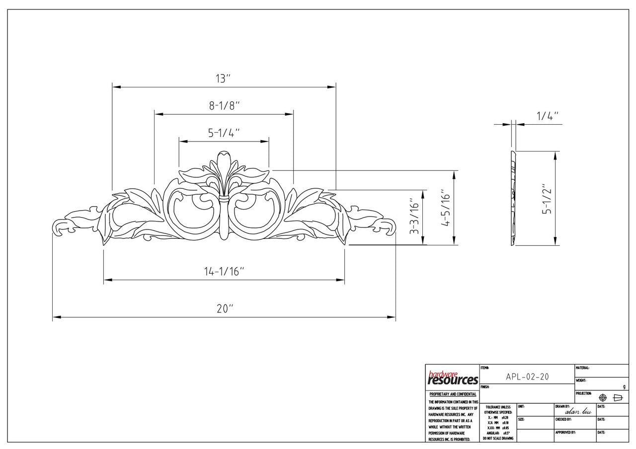 Specification Drawing