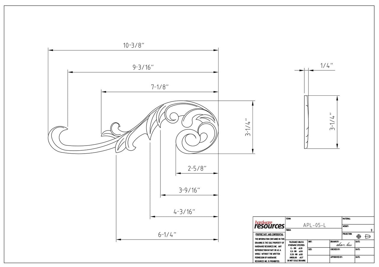 Specification Drawing