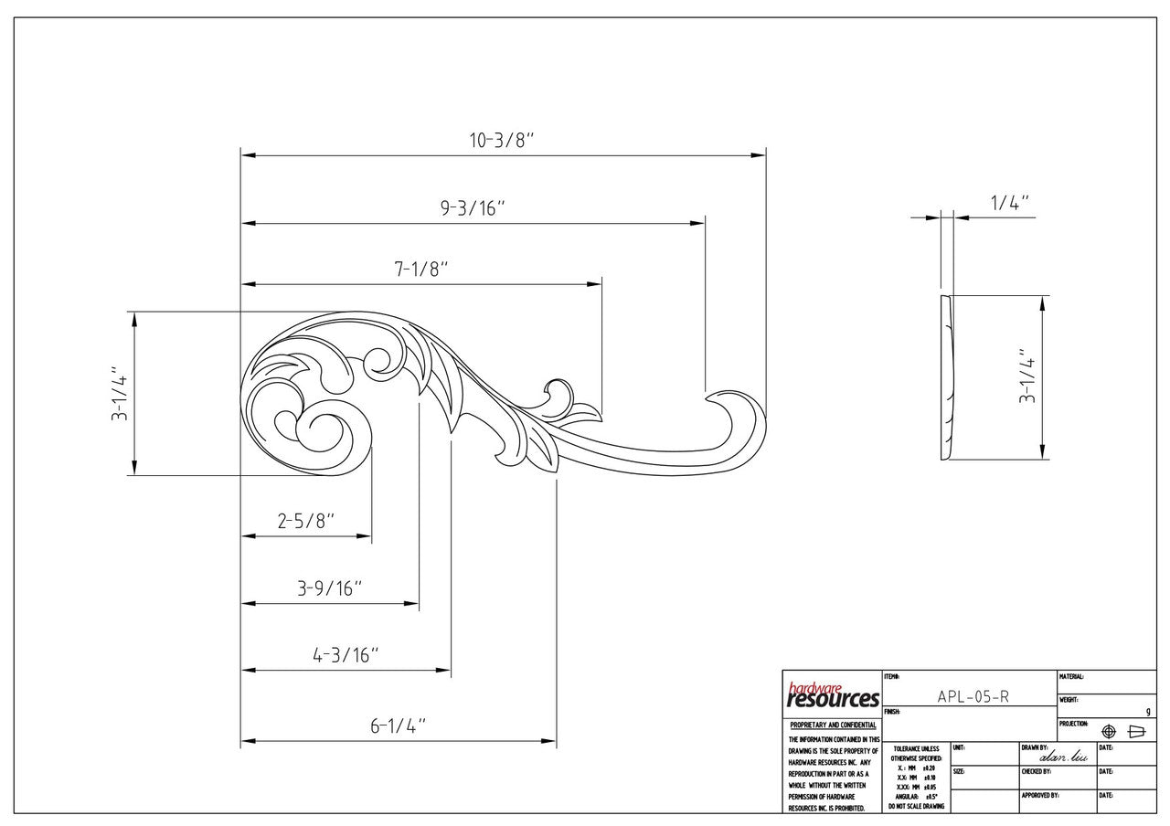 Specification Drawing