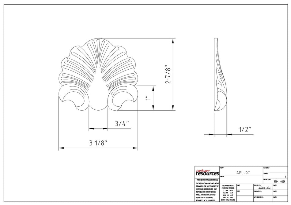 Specification Drawing
