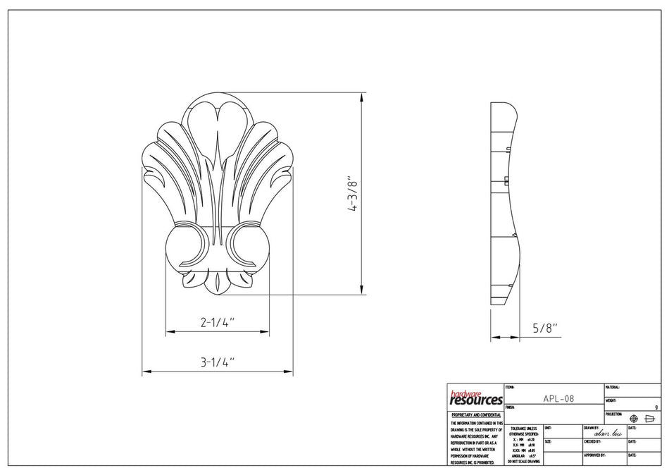 Specification Drawing