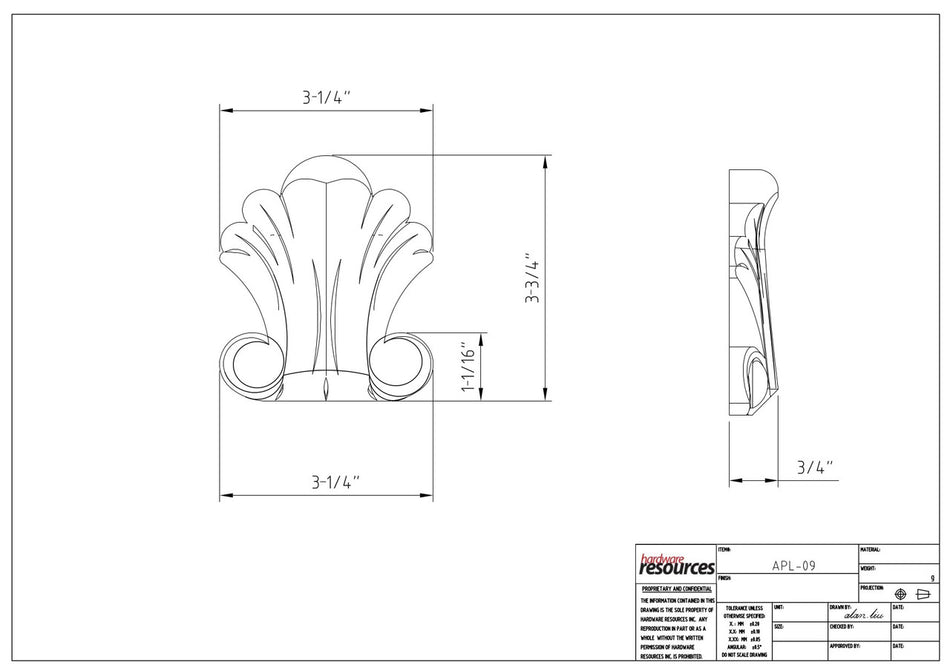 Specification Drawing