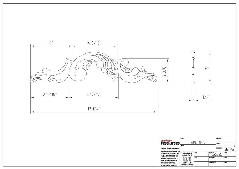 Specification Drawing
